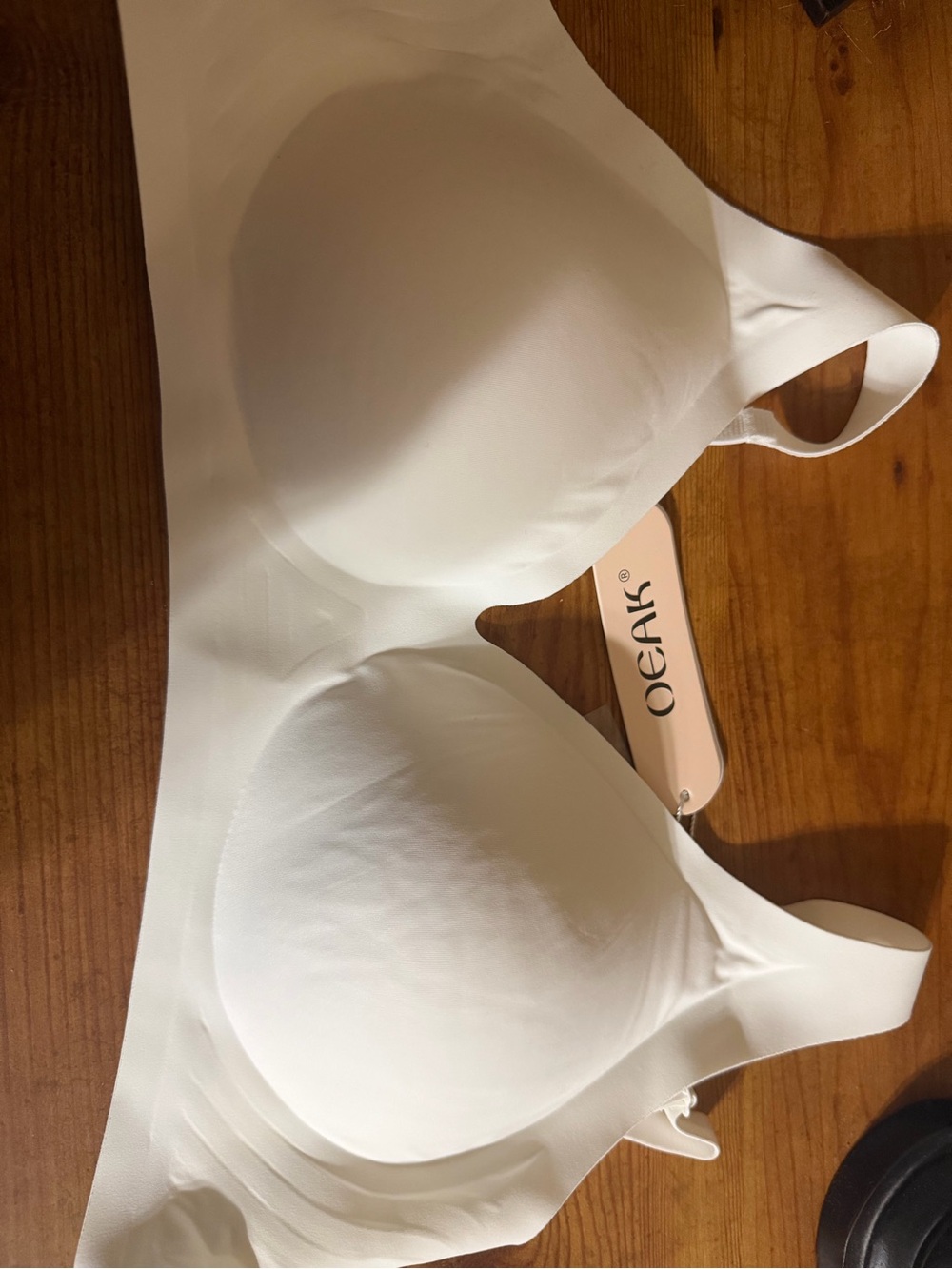 NWT White Seamless Jelly Bra
